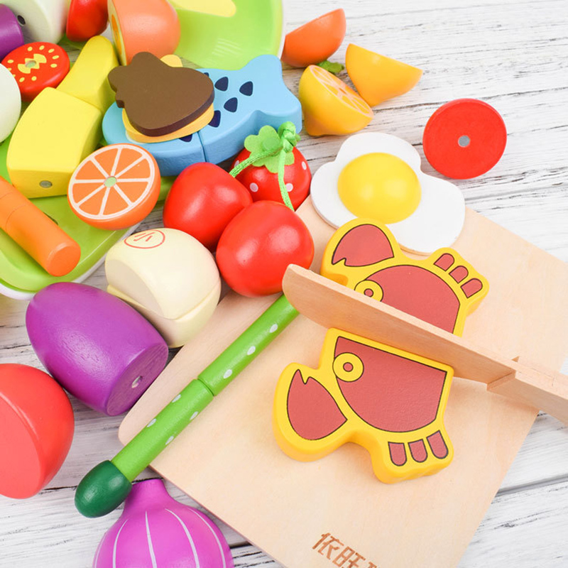 1PCS Wooden Toy Magnetic Cutti - Baby Food Vegetables 评论和价格