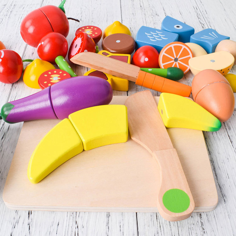 1PCS Wooden Toy Magnetic Cutti - Baby Food Vegetables 评论和价格
