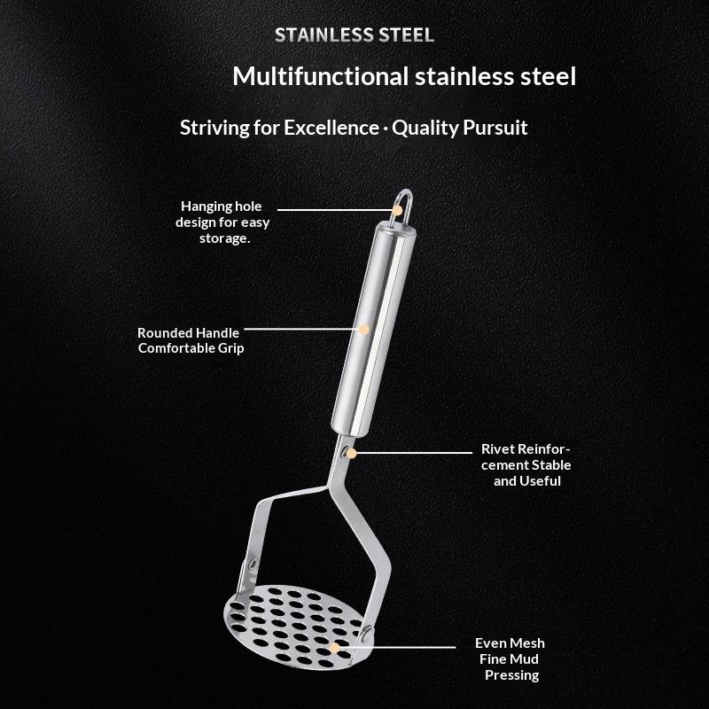 Stainless Steel Potato Masher  - Baby Food Vegetables 评论和价格