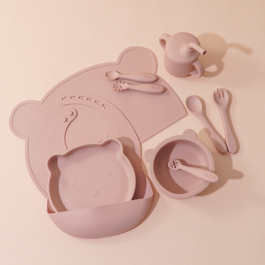 8PCS Silicone Baby Feeding Set - Baby Food Jars With Lids 评论和价格