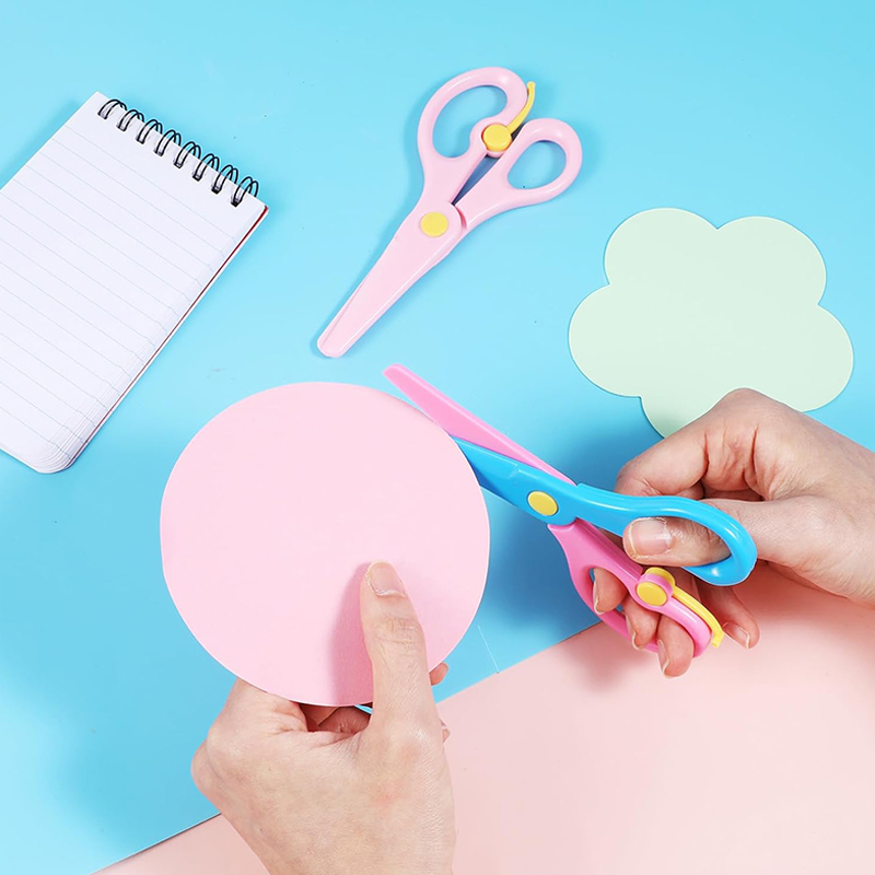Plastic Scissors Double Color  - Baby Food Scissors 评论和价格