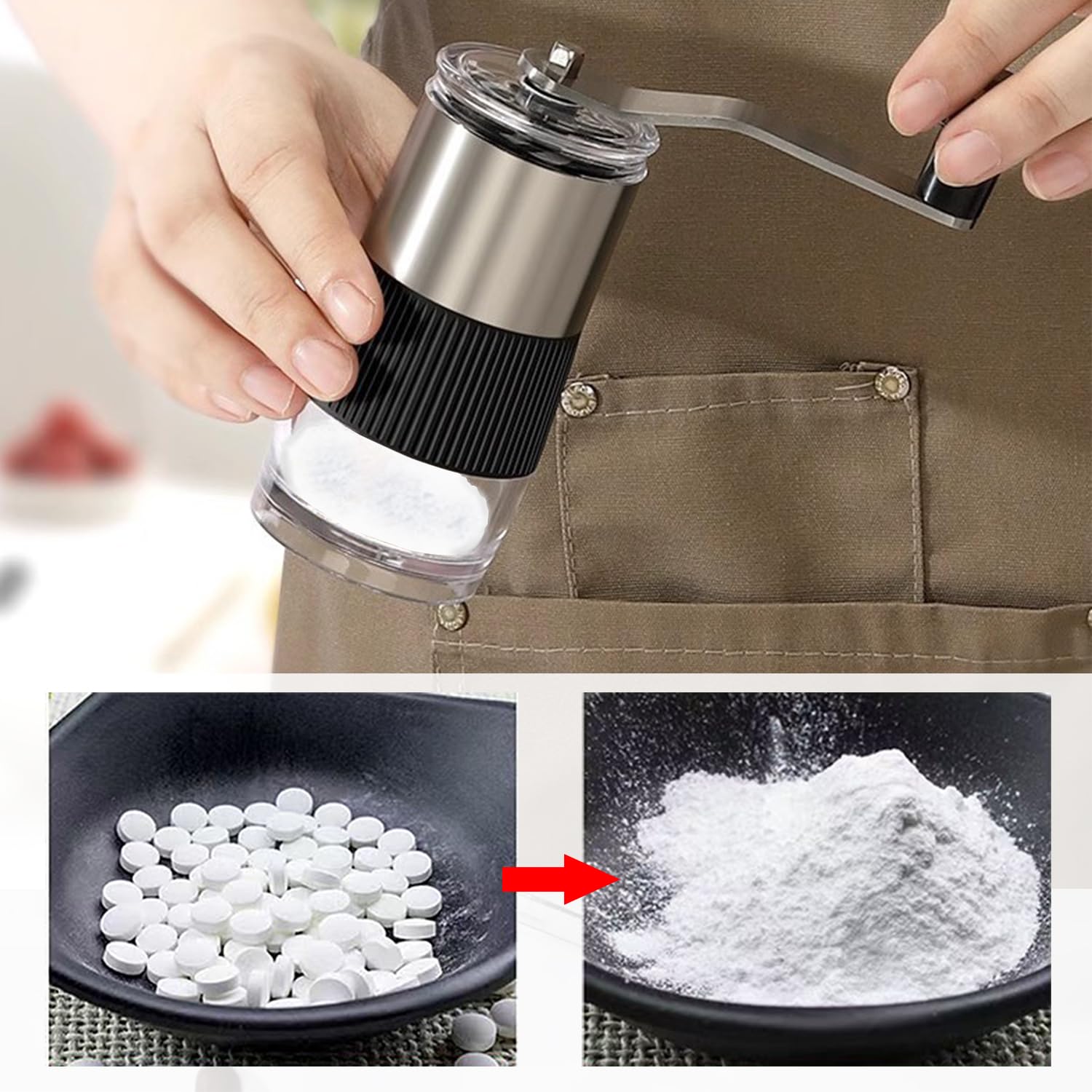 Pill Crusher with Pill Cutter  - Baby Food Scissors 评论和价格