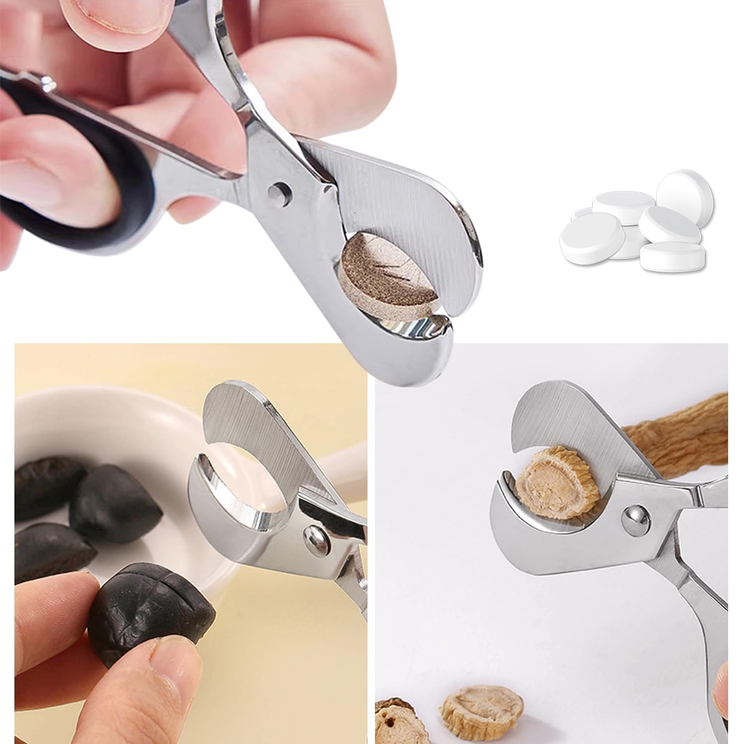 Pill Crusher with Pill Cutter  - Baby Food Scissors 评论和价格