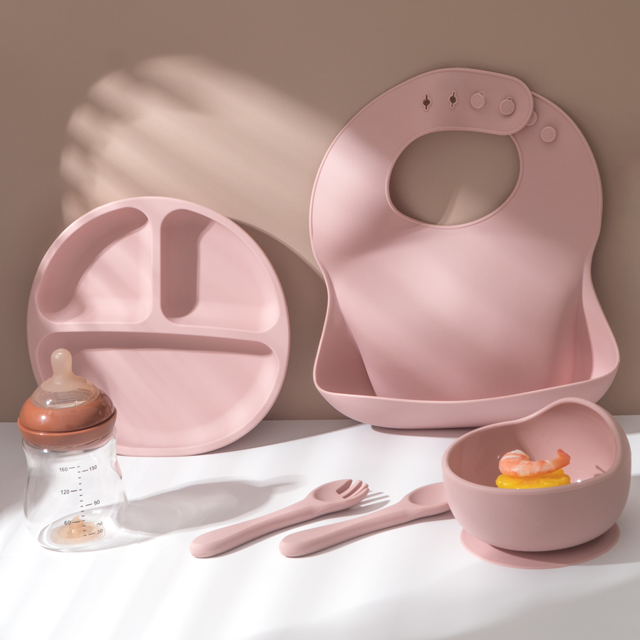 5Pcs Baby Silicone Feeding Set - Baby Food Menu 评论和价格