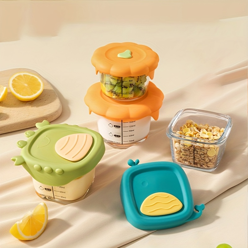120/180ml Glass Baby Food Cont - Baby Food Jars With Lids 评论和价格