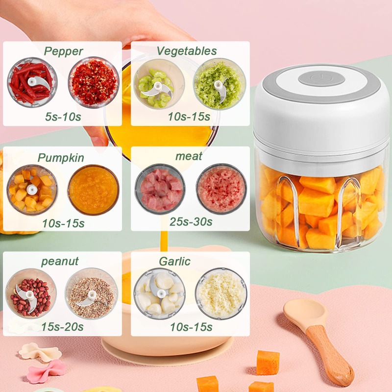 250ML Electric Garlic Grinder  - Baby Food Vegetables 评论和价格
