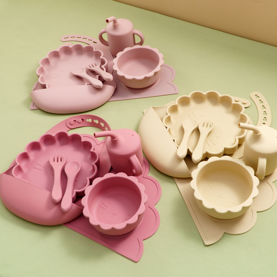 7PCS Baby Silicone Tableware S - Baby Food Menu 评论和价格