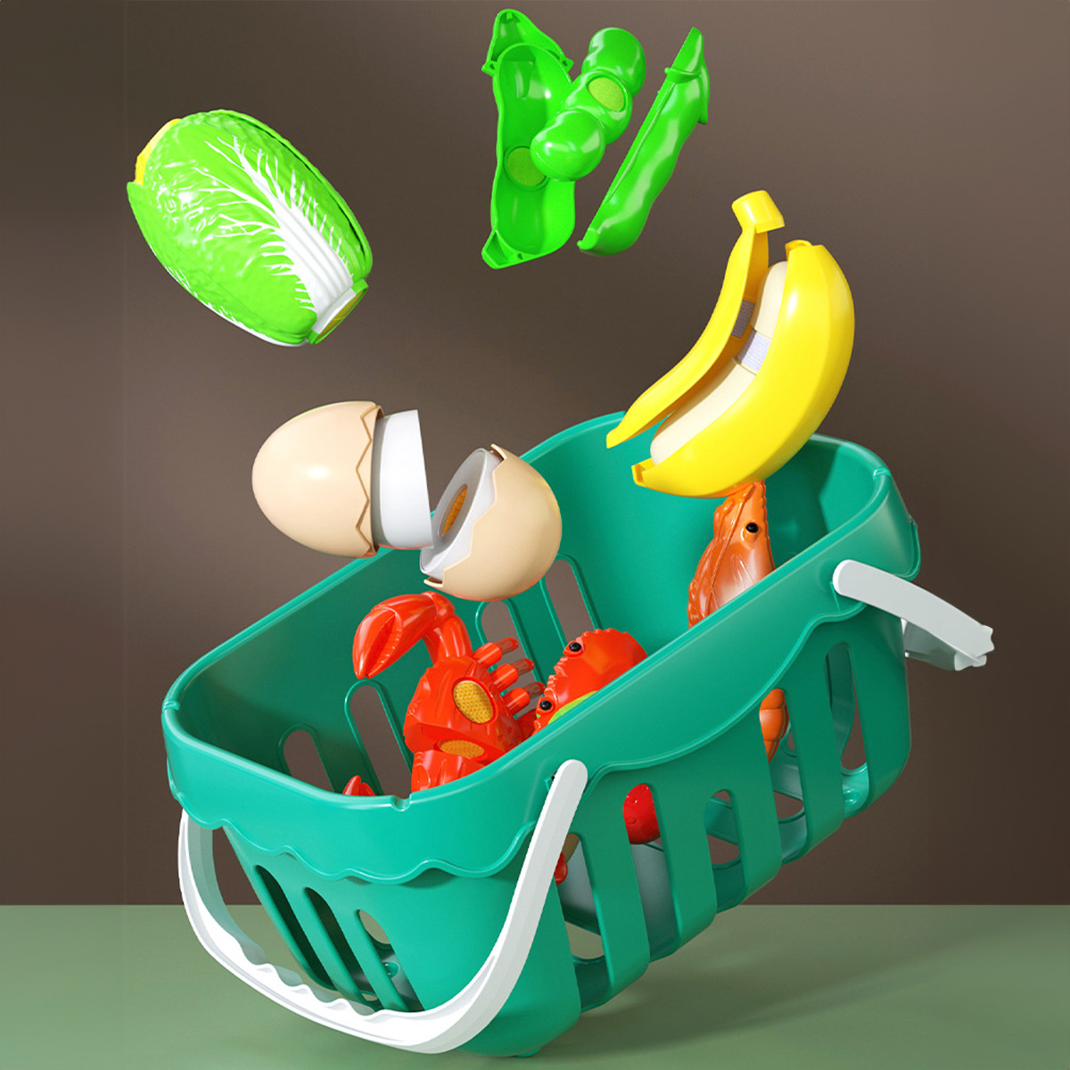 Cutting Play Food Toys Kitchen - Baby Food Vegetables 评论和价格