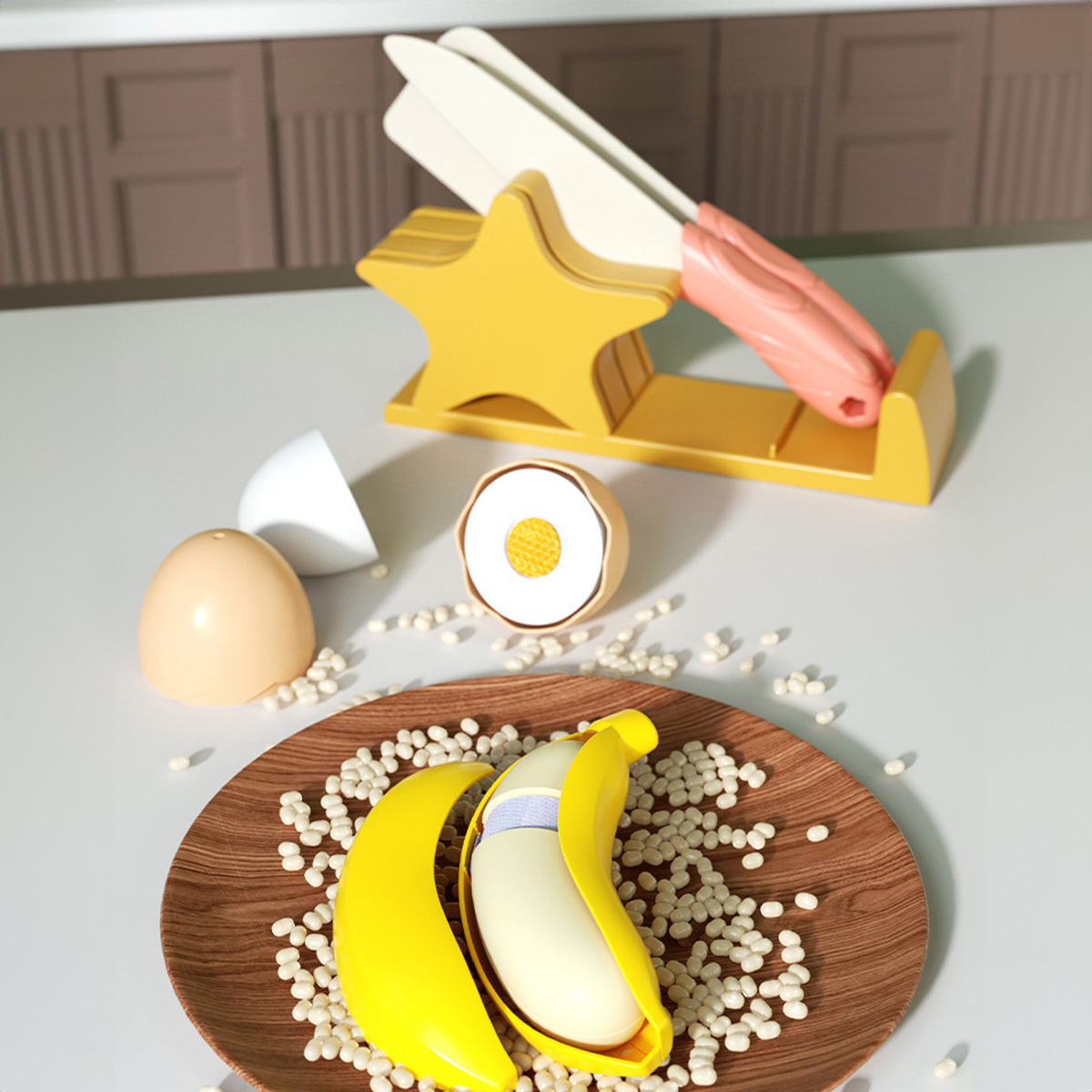 Cutting Play Food Toys Kitchen - Baby Food Vegetables 评论和价格