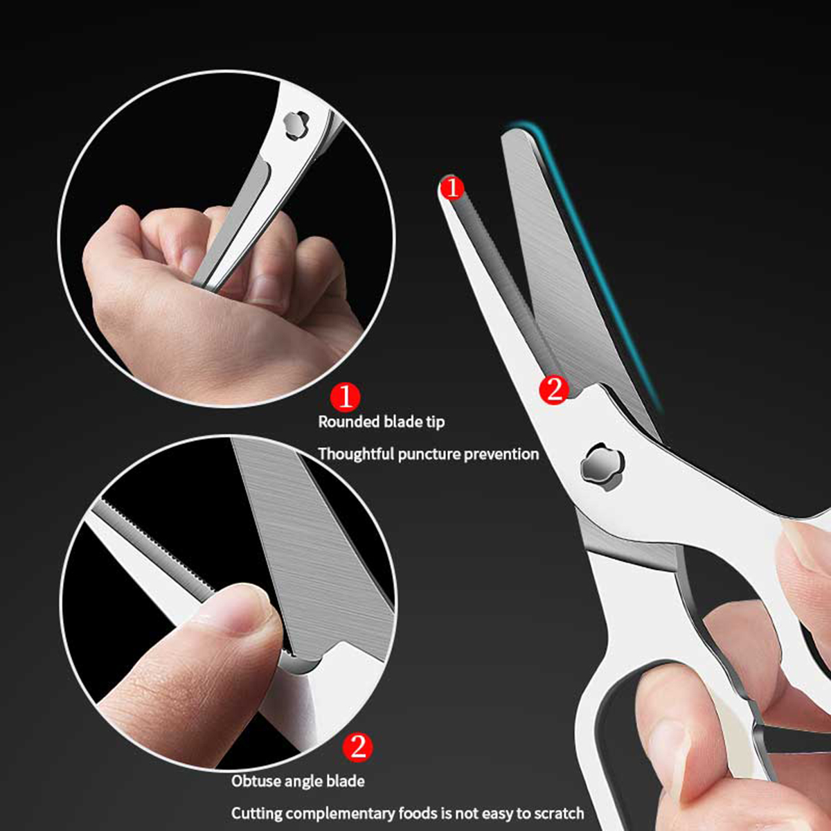 Complementary Food Scissors wi - Baby Food Scissors 评论和价格