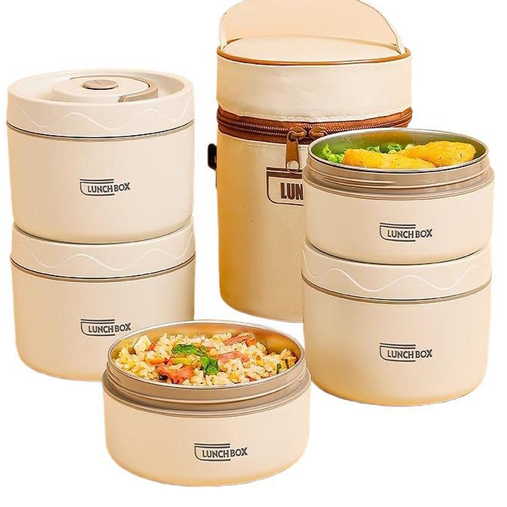 3pcs Insulated Lunch Box 304 S - Baby Food Warmer 评论和价格