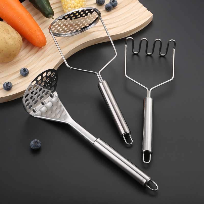 Stainless Steel Potato Masher  - Baby Food Vegetables 评论和价格