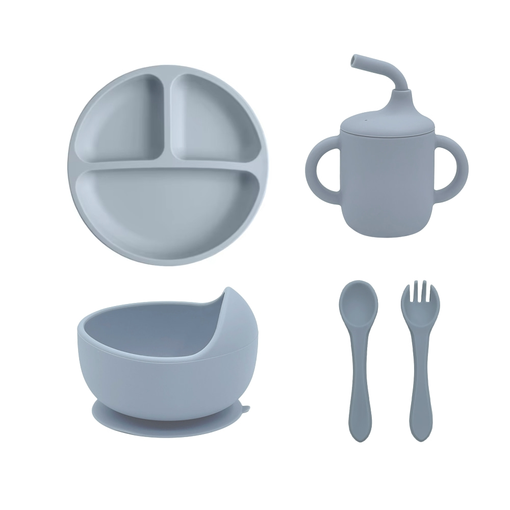 5pcs Silicone Baby Feeding Set - Baby Food Menu 评论和价格