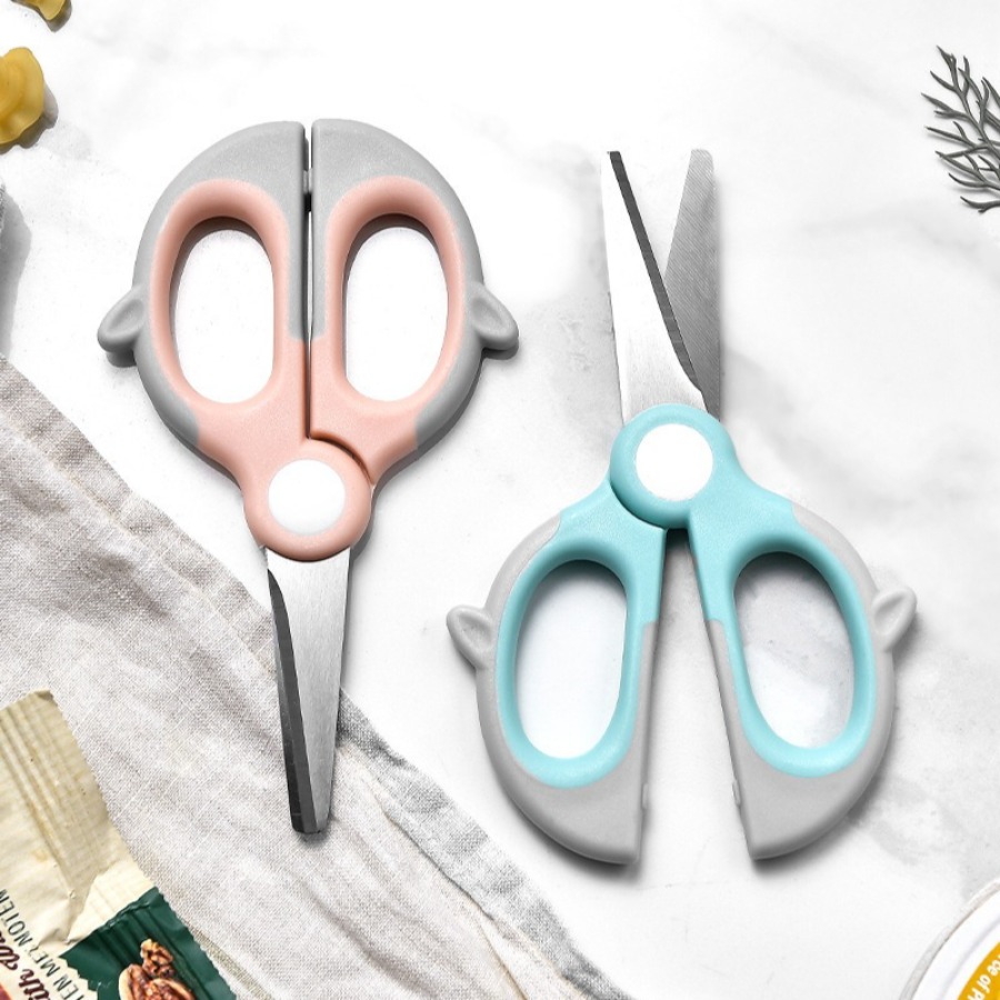 Auxiliary food scissors, food  - Baby Food Scissors 评论和价格